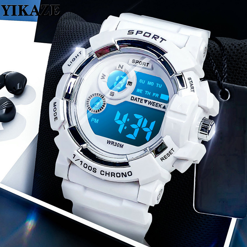 Smartwatch Digital Watches For Kid Boy With Alarm - YIKAZE Orologi per bambini Moda Sveglia