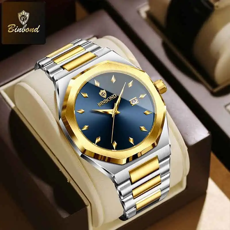 Smartwatch Watches Brands For Men - BINBOND Orologio al quarzo da uomo