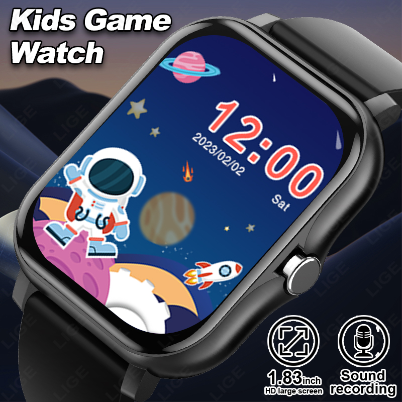 Smartwatch Digital Watches For Kid Boy With Alarm - LIGE 2025 Audiobook Bambini Smartwatch Moda