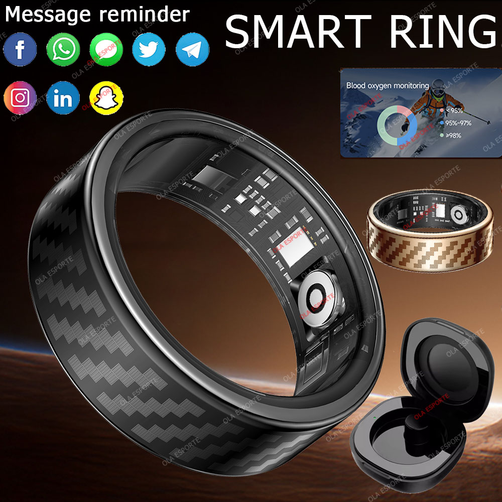 Smartwatch Health Watches For Men - Nuovissimo Anello Intelligente con Notifiche di