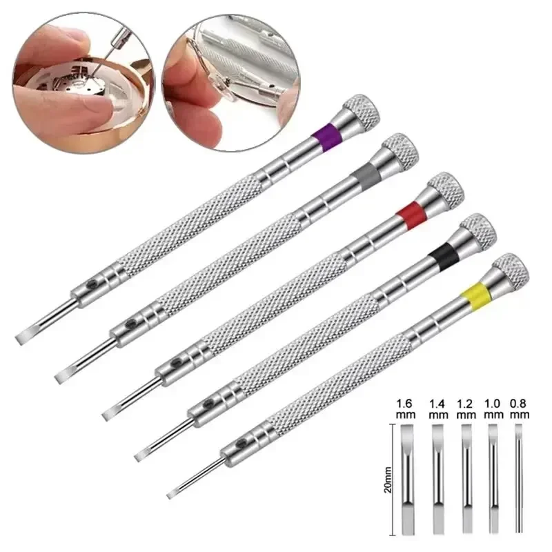 Watchmaker Screwdriver - 5 pz/set 0.8-1.6mm Cacciavite In Acciaio