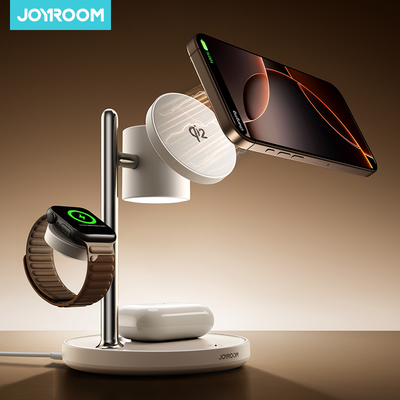 Smartwatch Watches Compatible With Iphone - Stazione di Ricarica Magnetica 4-in-1 Joyroom