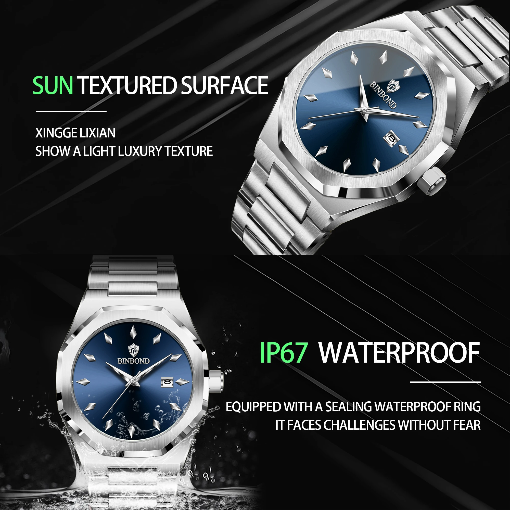 BINBOND Orologio al quarzo da  - Smartwatch Watches Brands For Men recensione e prezzo
