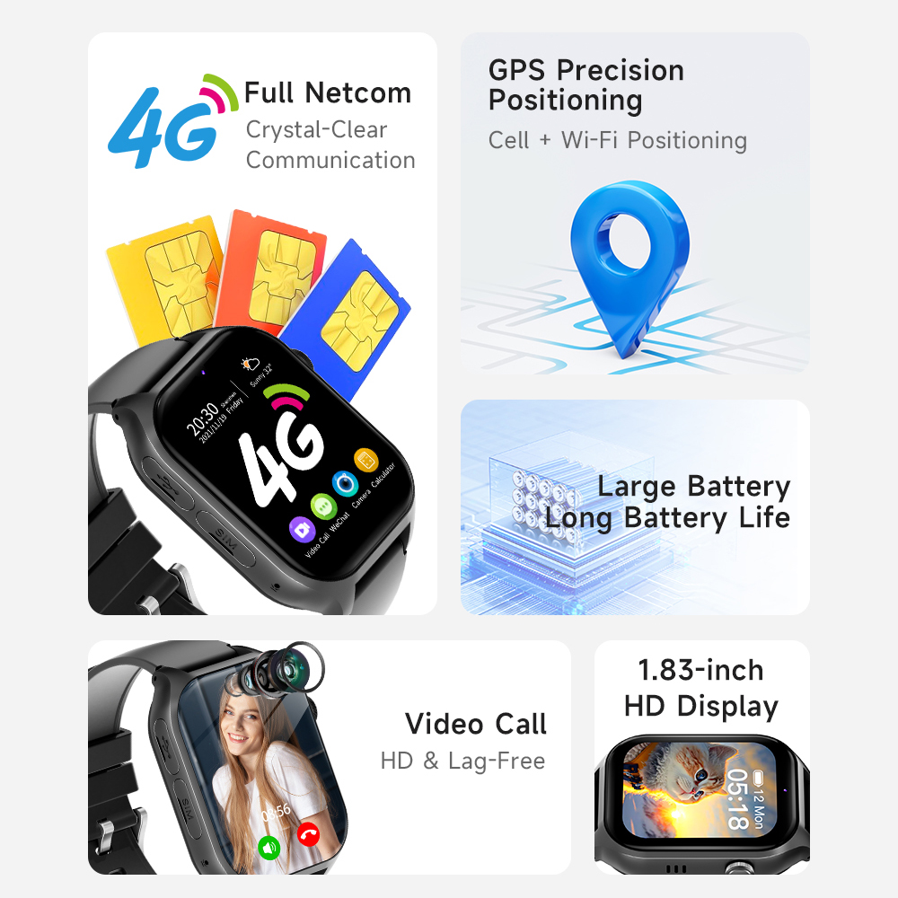 Smartwatch 4G per Bambini con  - Smartwatch Watches Gift For Boys With Gps recensione e prezzo