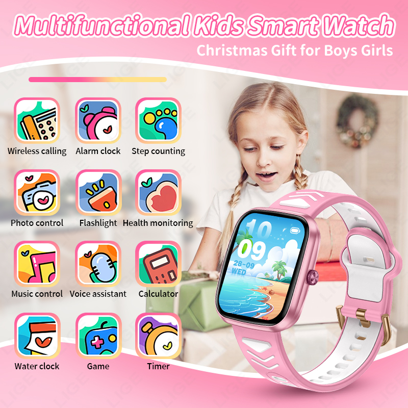 LIGE Nuovo Smartwatch Impermea - Smartwatch Digital Watches For Kid Boy With Alarm recensione e prezzo