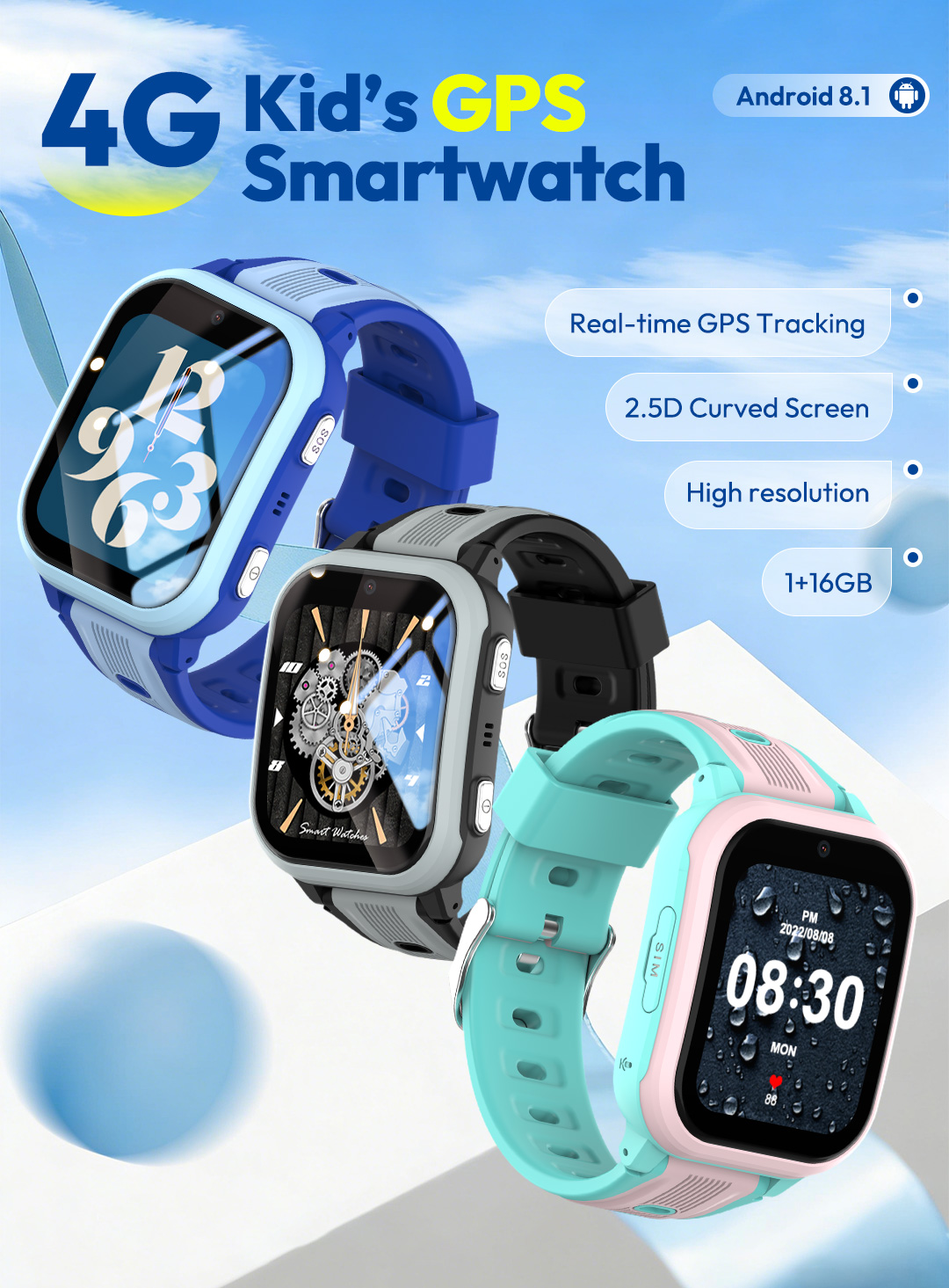 Smartwatch KT41 - Orologio Tel - Smartwatch Watches Gift For Boys With Gps recensione e prezzo