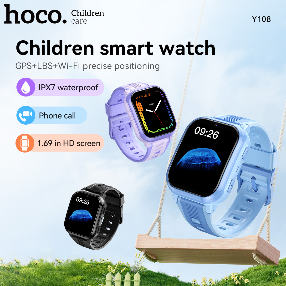 HOCO Y108 Smartwatch per bambi - Smartwatch Watches For Kid Boy With Alarm recensione e prezzo