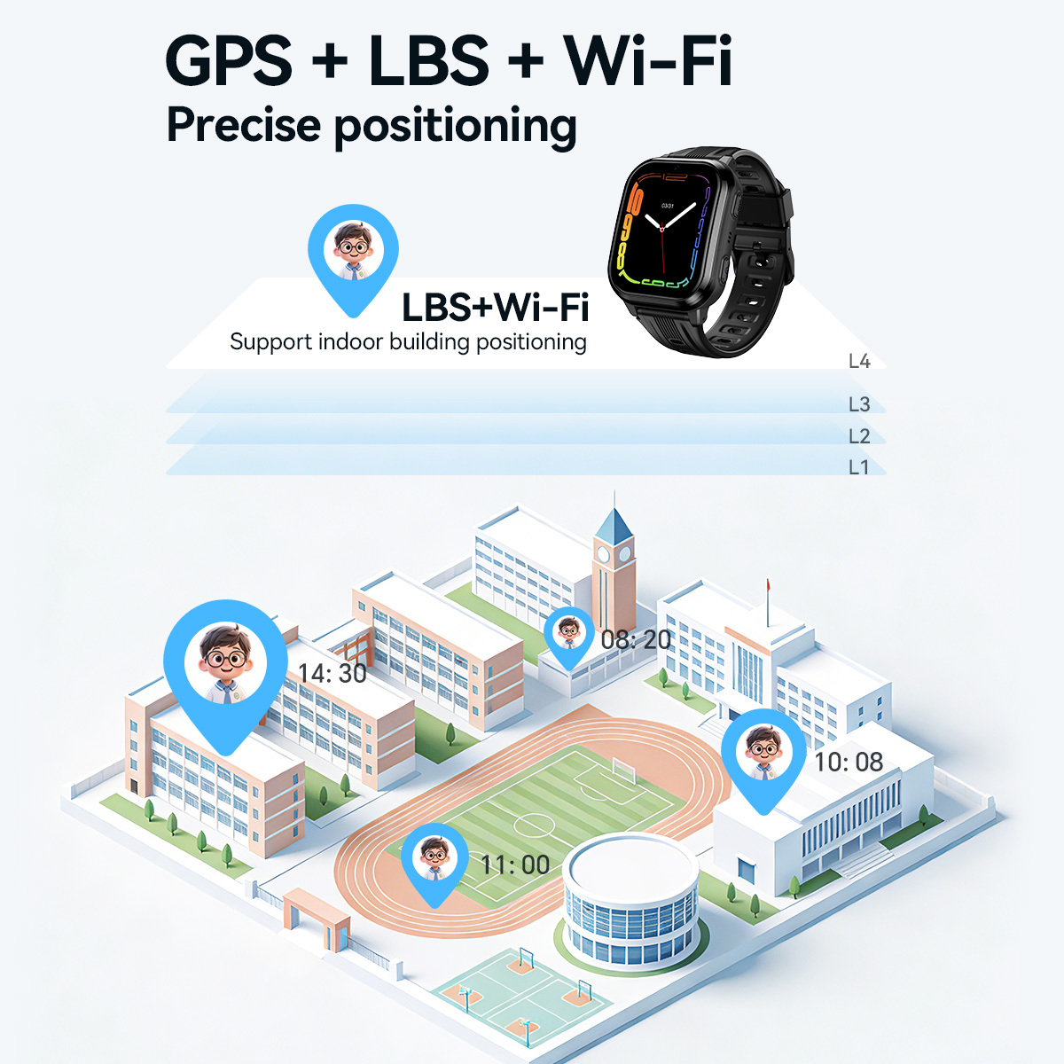 HOCO Y108 Smartwatch per bambi - Smartwatch Watches For Kid Boy With Alarm recensione e prezzo